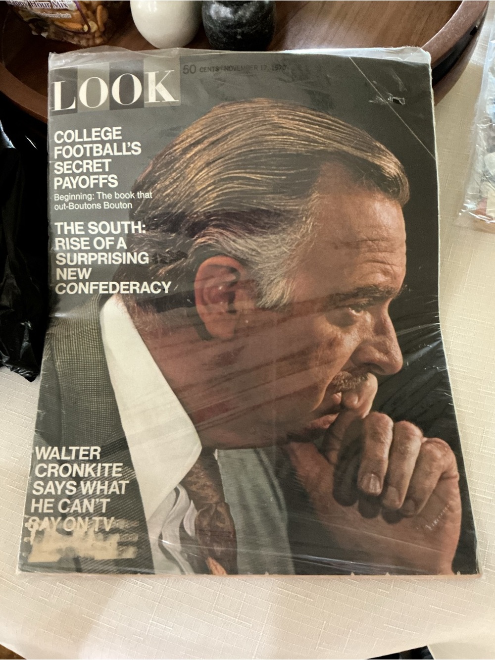 Vintage LOOK Magazine Featuring Walter Cronkite